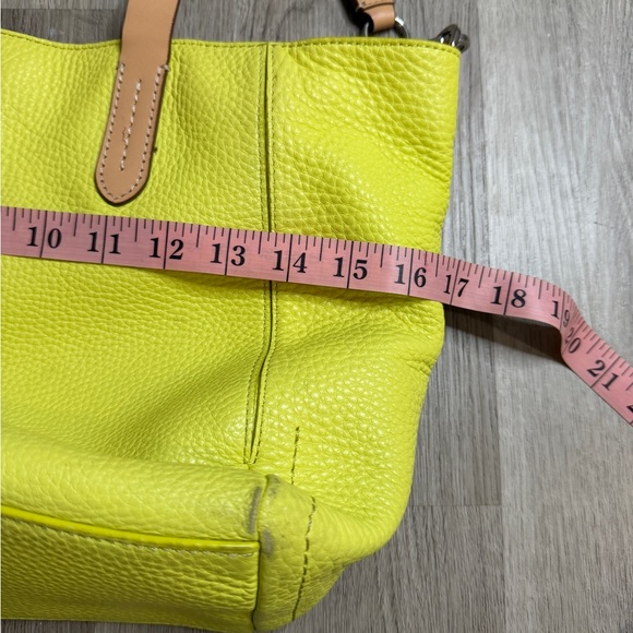 Cole Haan Vibrant Yellow Tote with Tan Accents - Picture 9 of 10